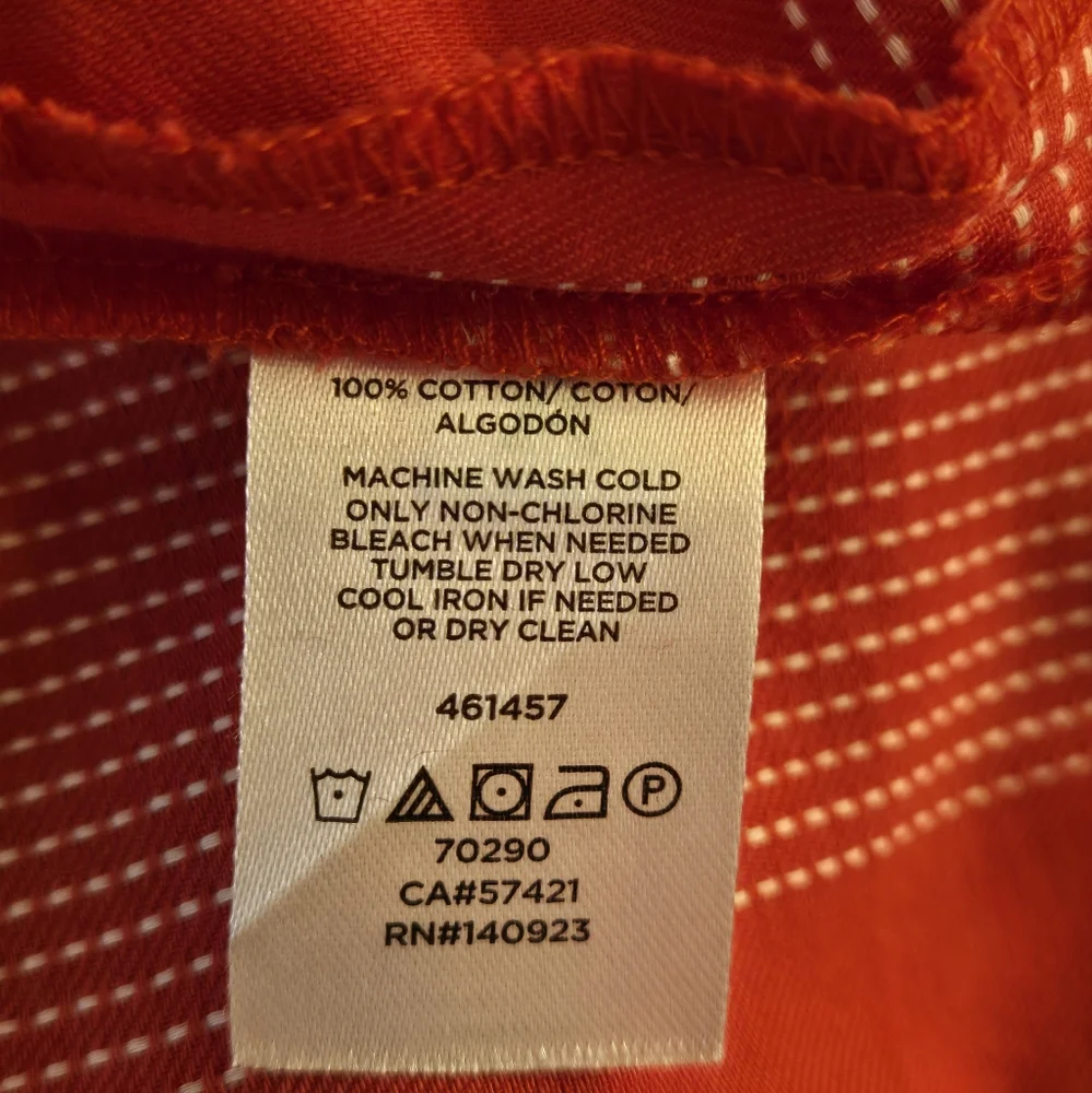 LOFT Size XS V-neck Red belted wrap, flutter sleeves peplum blouse - Picture 6 of 6